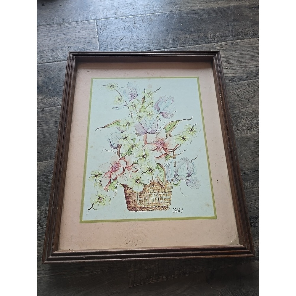framed flower artwork